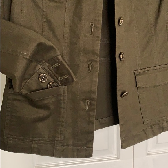 Valerie Stevens Green Utility Jacket NWOT - Picture 3 of 5
